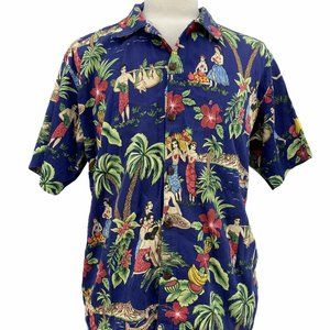 Vintage Murf Wear Men's Casual Multicolor Hawaiian